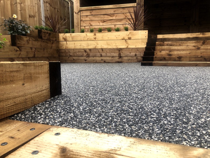 resin surfaced outdoor patio in Bromley Cross